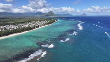Exterior Flic en Flac Beach at Port Louis Mauritius Island in Mauritius.. Amazing Scenery. video