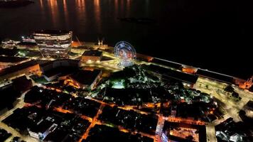 Aerial View of Panoramic View at Coast City Rio de Janeiro in Brazil.. Scenic Background. video