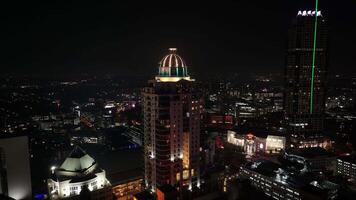 Awesome Sandton at Night at Johannesburg Gauteng in South Africa . Famous Scenery. video