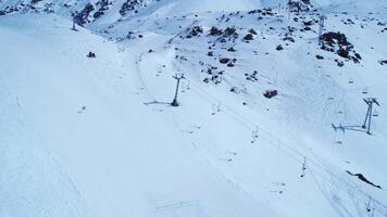 Outside Portillo Ski Station Centre in Andes Mountains Santiago in Chile. Awesome Scene. video