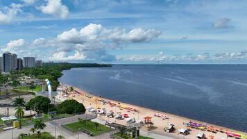 Above Ponta Negra Beach at Manaus in Amazonas Brazil. Amazing Scenery. video