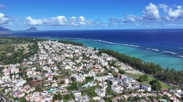 Outdoors Flic en Flac Beach at Port Louis in Mauritius Island Mauritius. Scenic Scenery. video