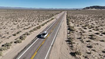 High Angle of Desert Road at San Bernardino in California United States . Amazing Background. video