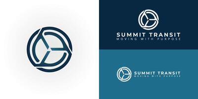 The Supply Chain Management logo features a circular frame and a triangular element, symbolizing efficiency and interconnectedness. It also incorporates the letters S and T in a dynamic circle shape. vector
