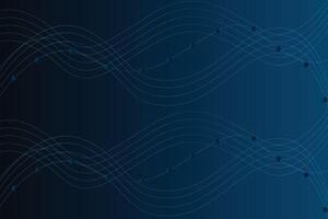 Abstract Waveform Pattern with Connecting Dots vector