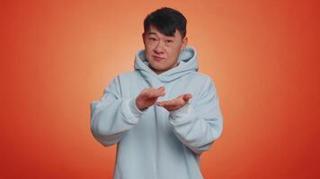 Rich man showing wasting or throwing money around hand gesture more tips dreaming about big profit video