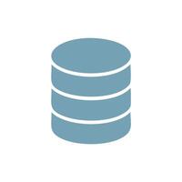 Database server icon data storage cloud computing vector