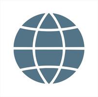 Global network connection world icon symbol vector