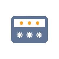 Secure password login access digital security vector