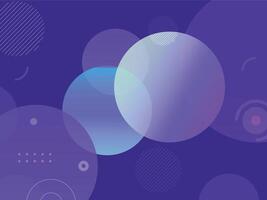 Abstract blue gradient background with dynamic curve cirlce shapes composition. illustration vector