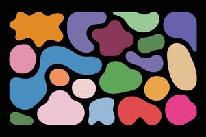 Dynamic Color Splashes on a Dark Surface vector
