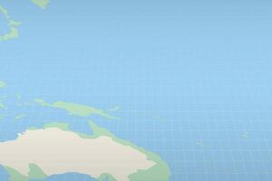 Marshall Islands highlighted on a detailed map, geographic location of Marshall Islands. vector