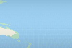 Kiribati highlighted on a detailed map, geographic location of Kiribati. vector