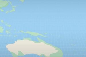 Micronesia highlighted on a detailed map, geographic location of Micronesia. vector