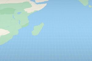 Mauritius highlighted on a detailed map, geographic location of Mauritius. vector
