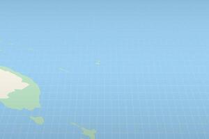 Tonga highlighted on a detailed map, geographic location of Tonga. vector