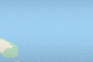 Tuvalu highlighted on a detailed map, geographic location of Tuvalu. vector