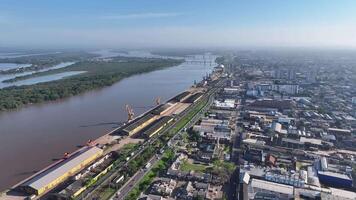 Incredible Porto Alegre Skyline at Porto Alegre in Rio Grande do Sul Brazil.. Amazing Background. video