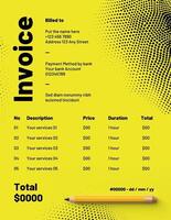 Yellow Private Tutors Invoices Template
