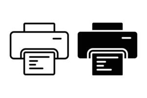 print machine icon vector