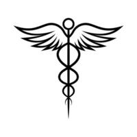 Caduceus Symbol Icon. vector