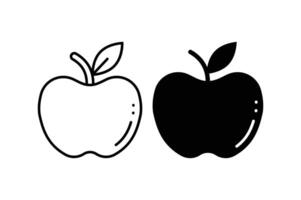 Apple icon set vector