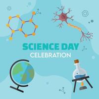Neuron and globe science art. vector