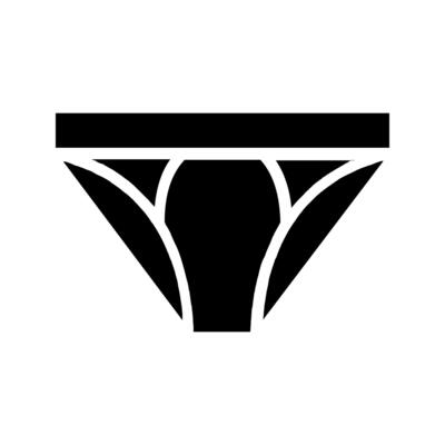 icon of men underwear, suitable for intimate apparel designs.