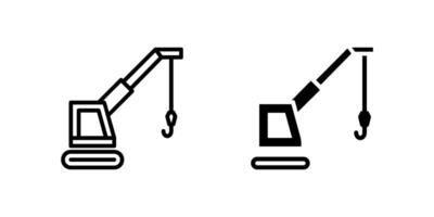Mighty Crane Icon Collection vector