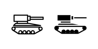Armored Tank Icon Set vector