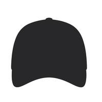 Black baseball cap template design vector