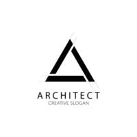 Abstract architecture logo for architect and construction company. vector