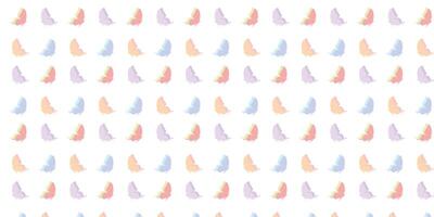 pastel color seamless pattern design with butterfly vector