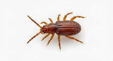 A brown bug on a white background photo