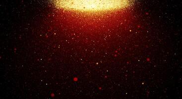 Red and gold light on a black background photo