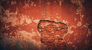 A hole in a wall with a hole in it photo