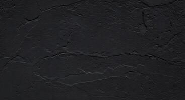 A black wall with cracks and paint photo