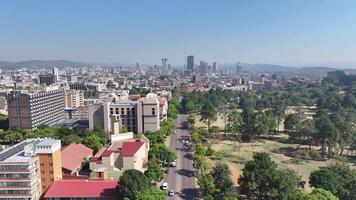 High Angle of Pretoria Skyline at Pretoria Gauteng in South Africa.. Beautiful Landscape. video