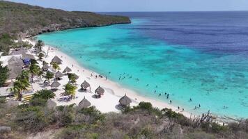 Amazing Cas Abao Beach at Willemstad Netherlands Curacao. Stunning Scenery. video