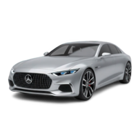 Minimal Concept Car Mockup with Clean and Smooth Vehicle Render png