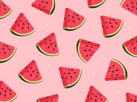 Watermelon icon pattern. Illustration Elements of Hand Drawn Lettering of Hello Summer with fruit. vector