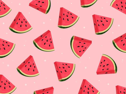 Watermelon icon pattern. Illustration Elements of Hand Drawn Lettering of Hello Summer with fruit.
