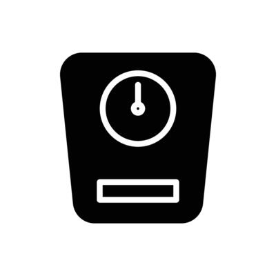 weight scale icon solid style