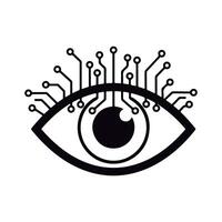 Artificial Vision Concept. Future of Vision Technology. vector