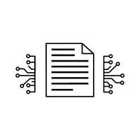 Smart Document. Digital Legal Document. Digital Documentation. vector