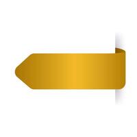 Modern Golden Gradient Price Tag left arrow with Smooth Effect for Sale and Promotion vector