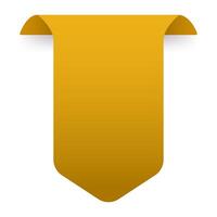 Modern Gold Gradient Price Label Down Arrow with Smooth Effect for Sale and Promotion vector