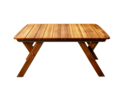 An isolated wooden table, perfect for showcasing products or adding a natural element to design. png