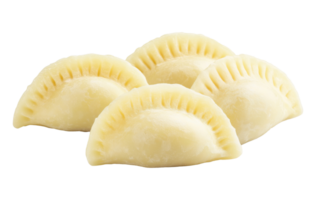Four dumplings isolated on transparent background png