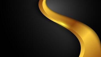 Dark abstract background with sparkling gold color combination vector